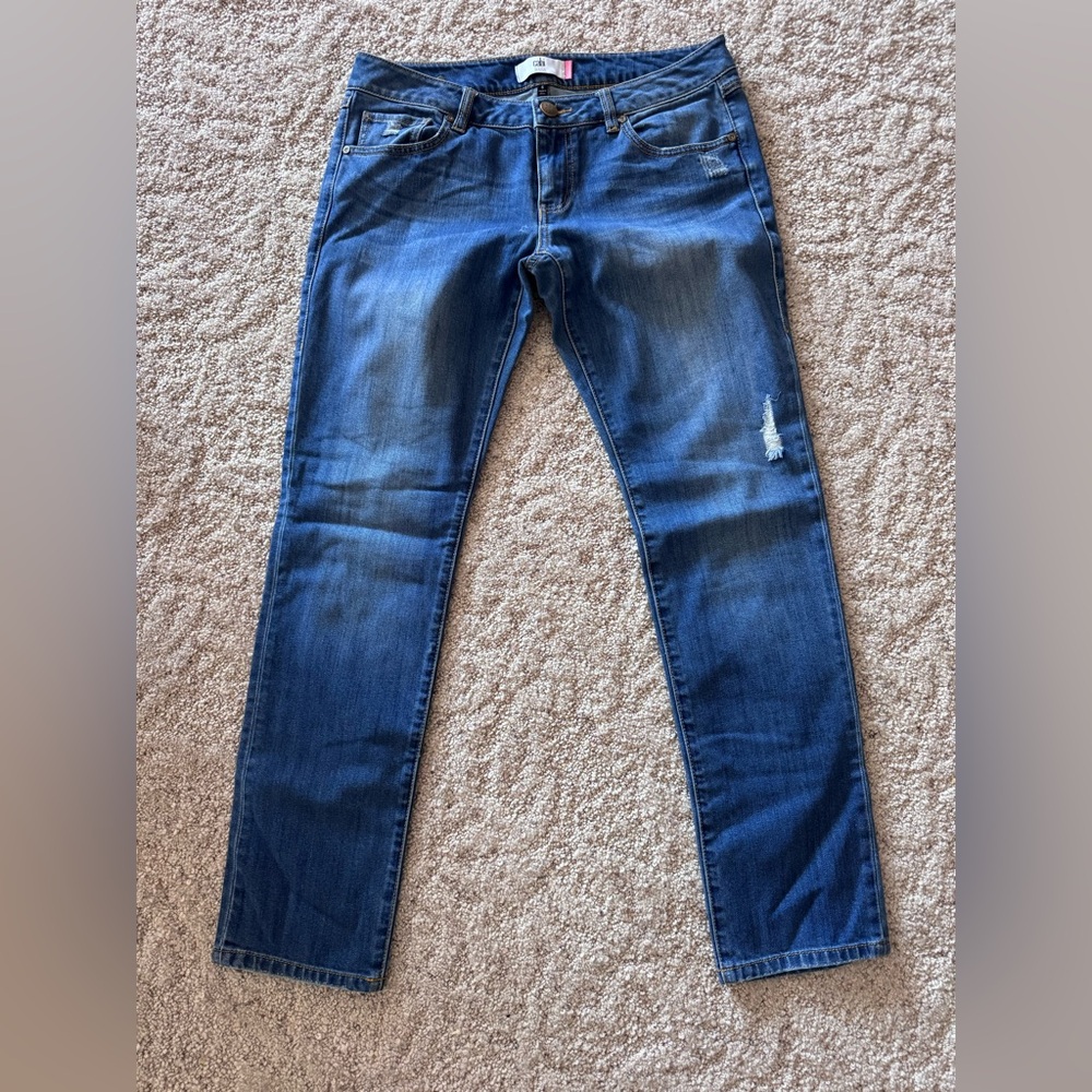 CAbi Women’s Blue Skinny Boyfriend Jeans